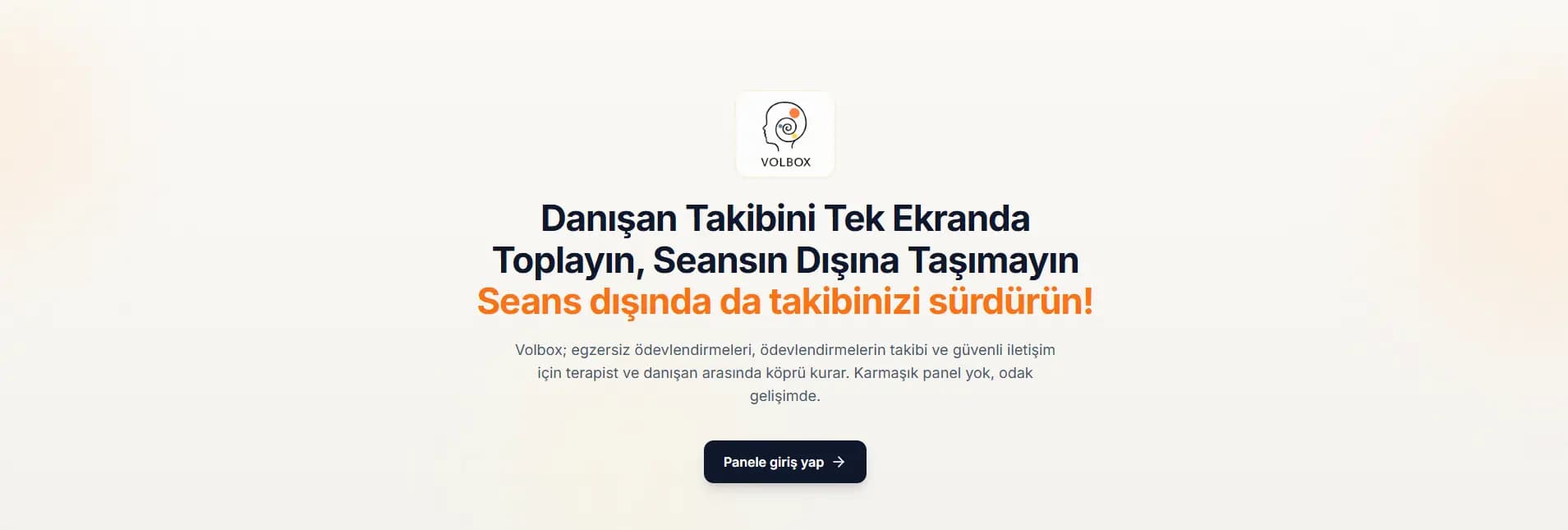 Volbox — Terapist Paneli