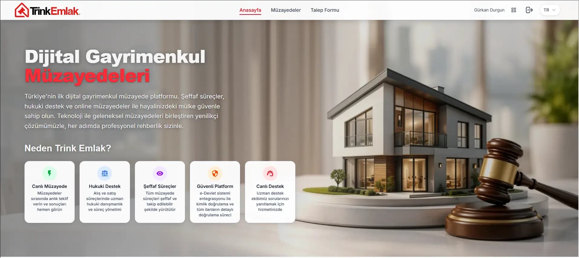 Trink Emlak — Dijital Gayrimenkul Müzayedeleri